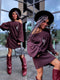One size džemperkleita "RAINFOREST TL220" - BORDO